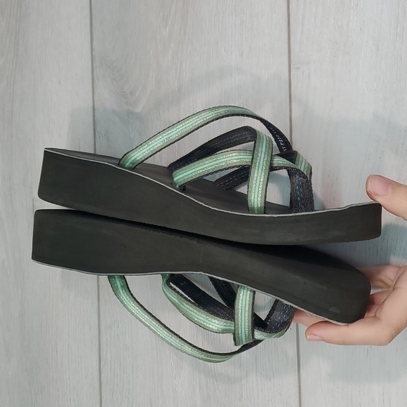 Teva Women Comfort Wedge Sandals shoes sz 11B - Picture 5 of 10